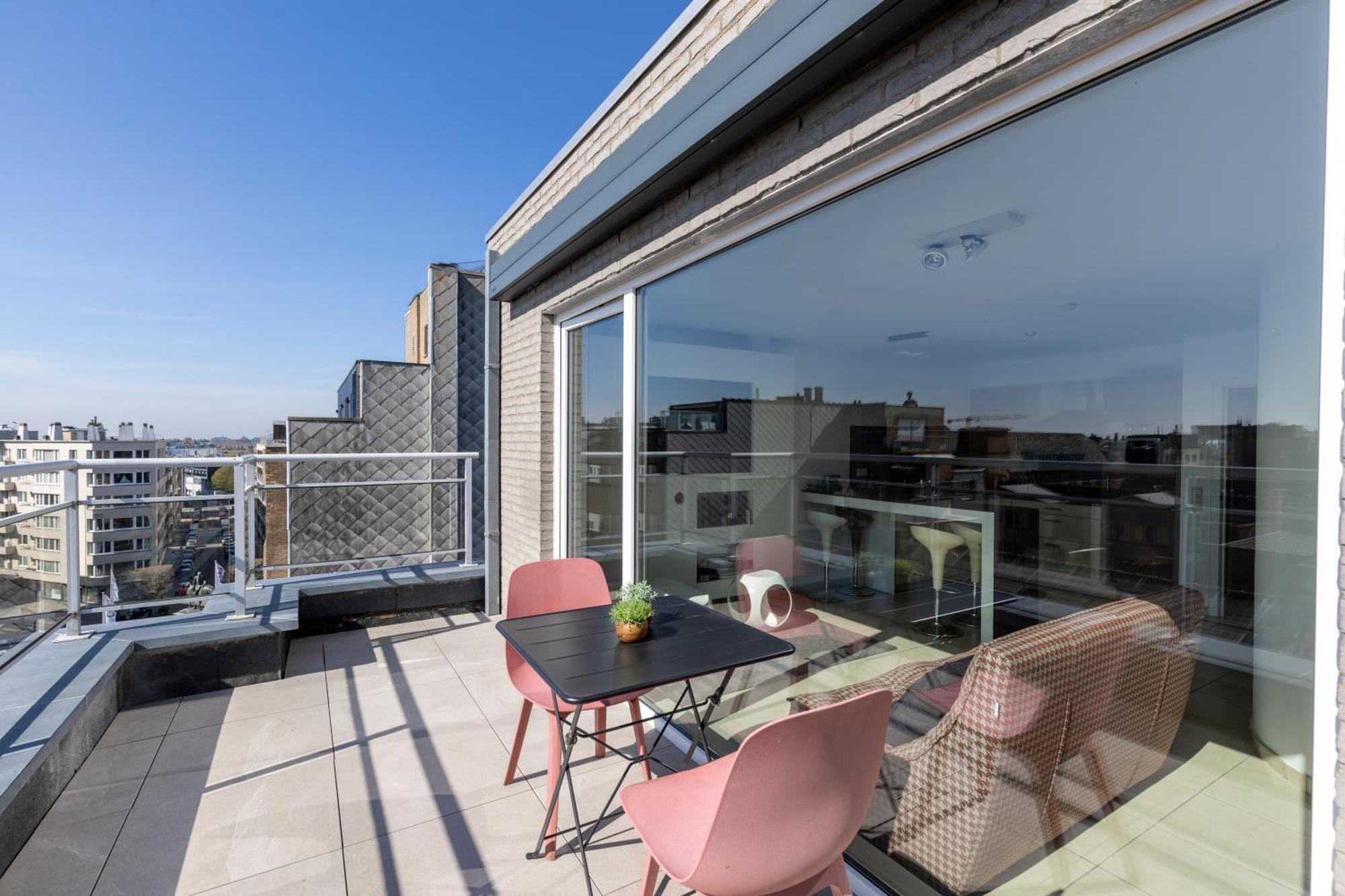 Апартаменты Penthouse Bij Leopoldpark Остенде Экстерьер фото